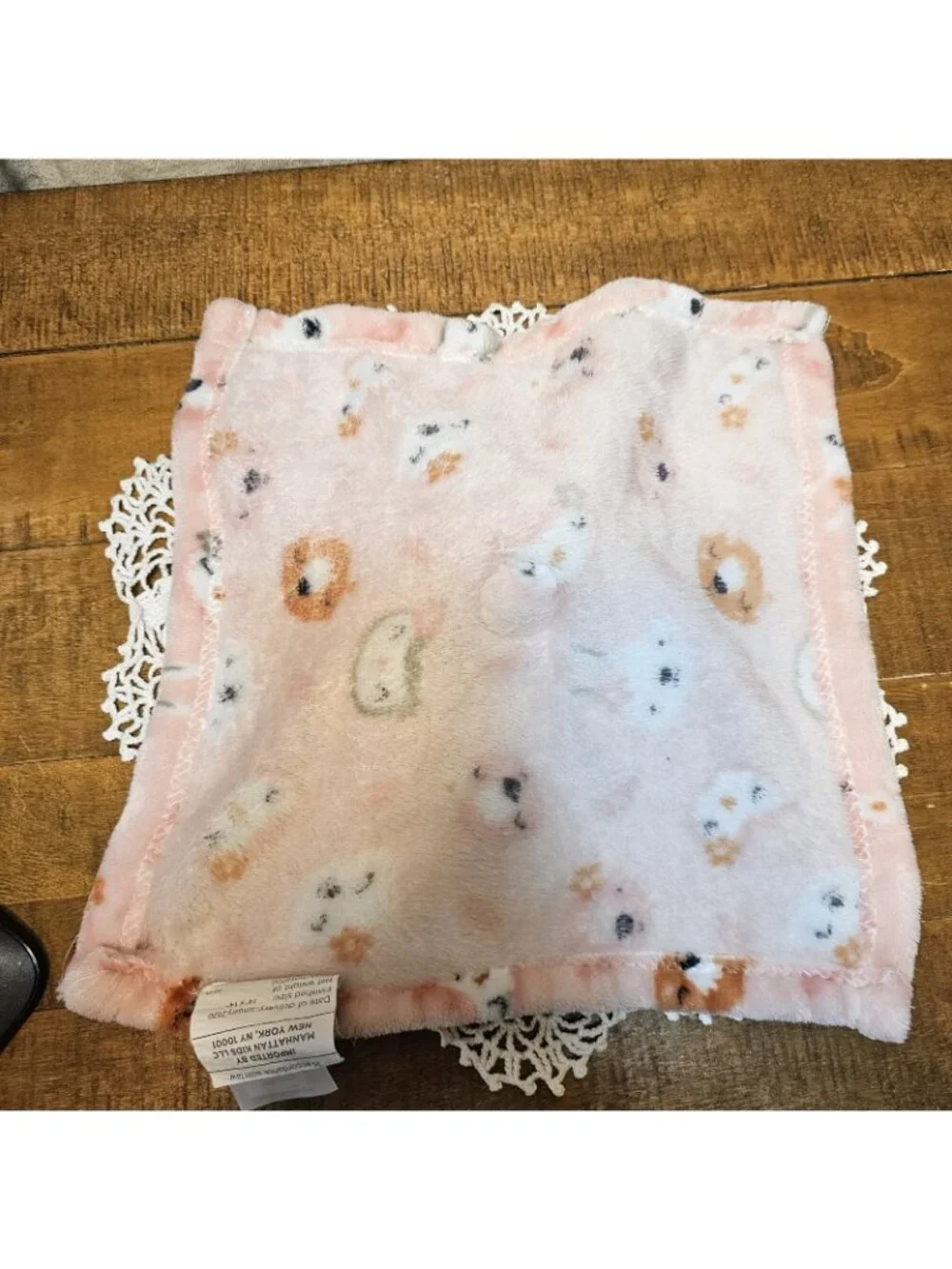 Baby Luxe Bunny Rabbit Baby Security Blanket Owl Fox Pink Girl Lovey